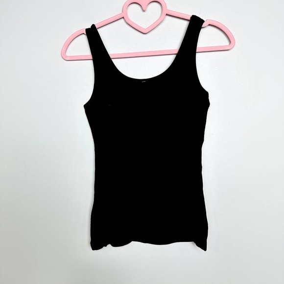 Lulus NWT Staple Style Ribbed Knit Scoop Neck Tank Top Dusty Black Size Large - Picture 4 of 7